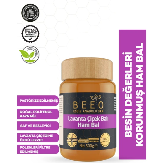 Bee'O Lavanta Balı 500 gr