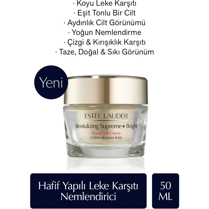 Estee Lauder Leke Karşıtı Nemlendirici Krem - Revitalizing Supreme+ Bright Hafif Yapılı Aydınlatıcı Etkili, 50ml