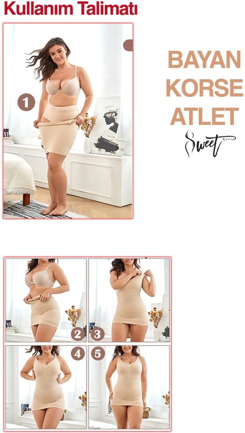 Sweet Sauna Göğüs Göbek ve Bel Toparlayıcı Inceltici ve Sıkılaştırıcı 1 Beden Küçülten Kadın Siyah Korse Atlet görsel 4
