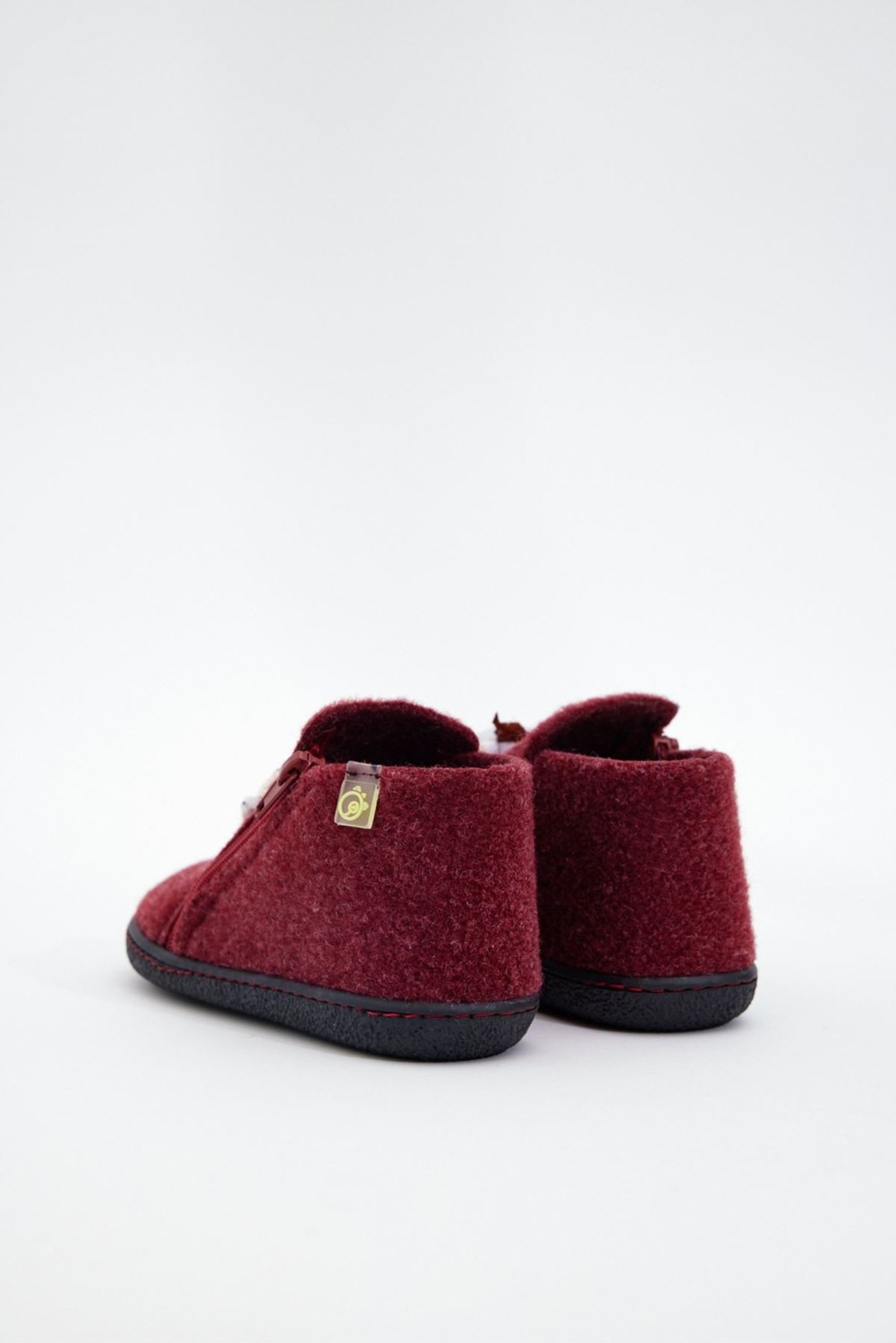 Dudino Kids Footwear Dodo Hayvan Figürlü Fermuarlı Keçe Panduf-Cow görsel 4