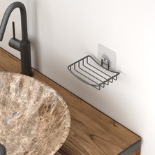 Tekno-tel Teknotel Yapışkanlı Sabunluk Mat Siyah ST165
