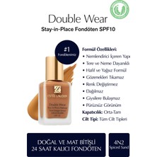 Estee Lauder Doğal ve Mat Bitişli - Double Wear Stay-in-Place Fondöten SPF 10 ( 4N2 Spiced Sand ) - 30 ml