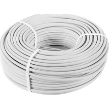 Öznur Kablo 10 Metre 2x1,5 Ttr H05VV-F Beyaz Öznur Kablo