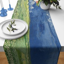 The Lucid Lab Fırtına Bulutları Altında Buğday Tarlası Runner Örtü