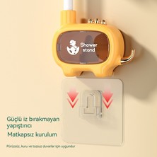 Maskot Karikatür Dinozor No-Punch Evrensel Ayarlanabilir Duş Braketi (Yurt Dışından)