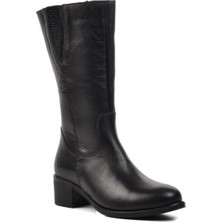 Ayakmod Voyager 9289 Siyah Içi Polarlı Hakiki Deri Kadın Çizme