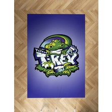 Mekta Home Bebek ve Çocuk Odası T-Rex Desenli Halı