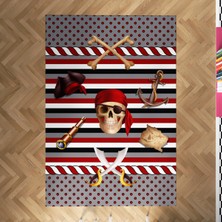 Mekta Home Bebek ve Çocuk Odası Kuru Kafa Desenli Halı