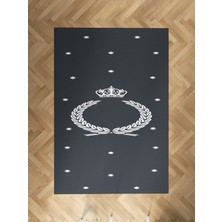 Mekta Home Bebek ve Çocuk Odası Taçlı Yıldız Desenli Halı