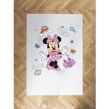 Mekta Home Bebek ve Çocuk Odası Minnie Mause Küçük Figür Desenli Halı