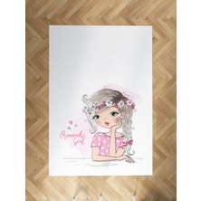 Mekta Home Bebek ve Çocuk Odası Romantic Girl Desenli Halı