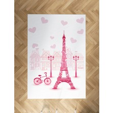 Mekta Home Bebek ve Çocuk Odası Eyfel Kule Desenli Halı