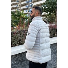 The Jojo Design Astarlı Elyaf Dolum Şişme Şık Erkek Kışlık Mont