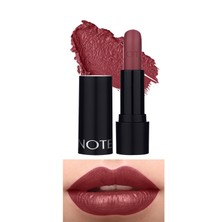 Note Deep Impact Lipstick Kremsi Dokulu Yarı Parlak Ruj 08 Sophisticate Burgundy - Kırmızı