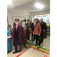 Dakik Reklam Renkli Atatürk Maketi Ayaklı Smokinli Mustafa Kemal Atatürk Maketi