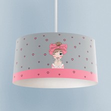 Mekta Home Bebek ve Çocuk Odası Fiyonklu Kız Desenli Avize