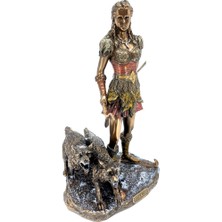 Wise Unicorn Nors Mitolojisi Vikingli Savaşçı Tanrıça Skadi Biblo | Mitolojik Dekoratif Obje | Mitolojik Hediyelik Eşya