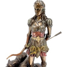 Wise Unicorn Nors Mitolojisi Vikingli Savaşçı Tanrıça Skadi Biblo | Mitolojik Dekoratif Obje | Mitolojik Hediyelik Eşya