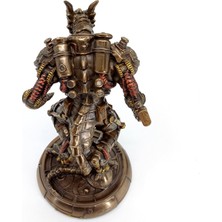 Wise Unicorn Steampunk Robot Ejderha Golem Heykeli | Yahudi Mitolojisi Bibloları | Fantastik Dekorasyon Objeleri