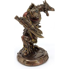 Wise Unicorn Steampunk Robot Ejderha Golem Heykeli | Yahudi Mitolojisi Bibloları | Fantastik Dekorasyon Objeleri