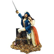 Wise Unicorn Korsan Çift ve Hazinesi Biblo | Korsan Dekorasyon Objeleri | Korsan Sevenlere Hediye