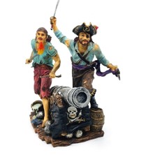 Wise Unicorn Renkli Korsan Savaşçılar Biblosu | Denizcilik Dekorasyon Objeleri | Korsan Dekorasyon