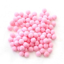 Peluş ponpon, 2.2 cm  20 adet  Açık Pembe