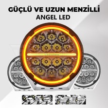 C9 Ranger 6.5'' Angellı 60W 14 LED Turuncu Beyaz Drl Mercek Far