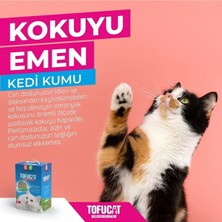Tofucat , 8 Litre, Topaklanan, Üstün Koku Hapsedebilen, Tuvalete Atılabilen, Doğal, Tofu Kedi Kumu