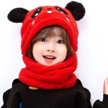 Peluş Panda Şapka Boyunluk