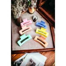 Aymeta Dikdörtgen Model 6 Adet 9 cm Büyük Boy Mandal Toka