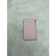 Çiğdem Kundura Çiğdem Pudra Timsah Deri Kadın Kartlık Cüzdan