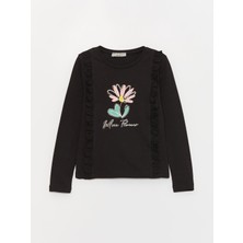 Kız Çocuk Move Flowers Dantelli Aksesuarlı SweatShirt