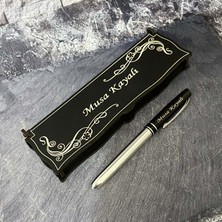 Sanat Hediyelik Öğretmenler Gününe Özel Metal Roller  Kalem Isimli + Ahşap Kutu - Öğretmen - Hediye- Kişiye Özel - 24 Kasım