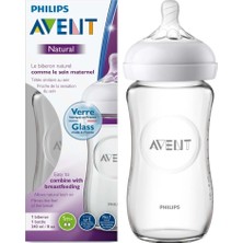Philips Avent AVENT Philips Avent Natural Güvenli Cam Biberon 240ML 0+Ay