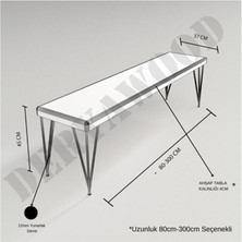 Deryawood Masif Ahşap Rhea Bank  37*80*45CM