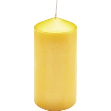 Rubin Licht Silindir Mum Sarı, 150X70 mm