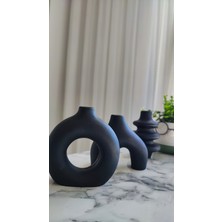 Bümay Home Modern Minimal 3lü Beton Vazo Set