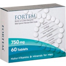 Fortem Biotin ve Çinko Karışımlı Dökülme Karşıtı Erkek Saç Tableti