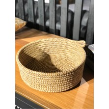 Hometurko, Jüt / Hasır, 25X10 Cm, Tekli, Sepet. Dolap Içi, Çocuk Odası, Düzenleyici.