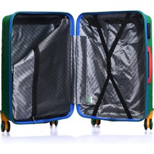 United Colors Of Benetton 14BNT200-02-YSL Yeşil Unisex Orta Boy Bavul