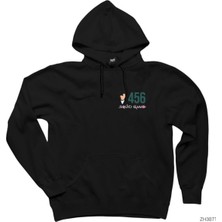 Squid Game Gamer 456 Siyah Kapüşonlu Sweatshirt Hoodie