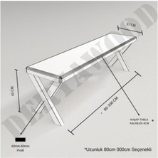 Deryawood Masif Ahşap Andora Bank Beyaz Ayak  37*160*45CM