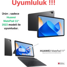 Wowacs Huawei Matepad 11" 2023 Uyumlu 360° Dönebilen Standlı Tablet Kılıfı Pembe