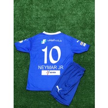 Al Hilal 2023/24 Yeni Sezon Neymar Jr Çocuk Forması+Şort+Çorap 3'lü Set