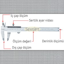 Sevgift 1120-3115 Mekanik Kumpas 0-150 mm