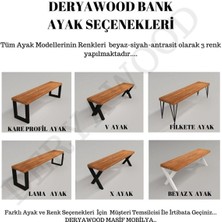 Deryawood Masif Ahşap Gaia Bank  37*80*45CM
