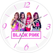 Art Hediye Blackpink Black Pink En Çok Satılan Çap 30CM Sessiz Akar Bombeli Gerçek Cam Duvar Saati