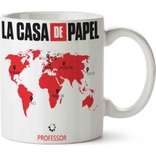 La Casa De Papel 4 Iki Tarafı Baskılı Kupa Bardak