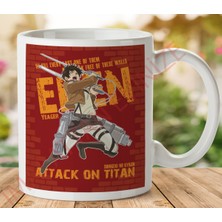Art Hediye 1-018 Attack On Titan 1 Iki Taraf Baskılı Kupa Bardak